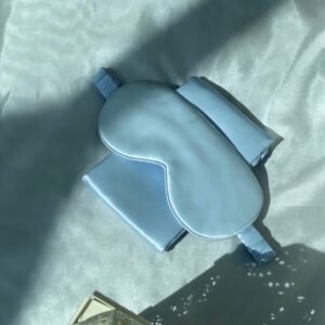 100% Pure Mulberry Silk Eye Mask - Sky Blue