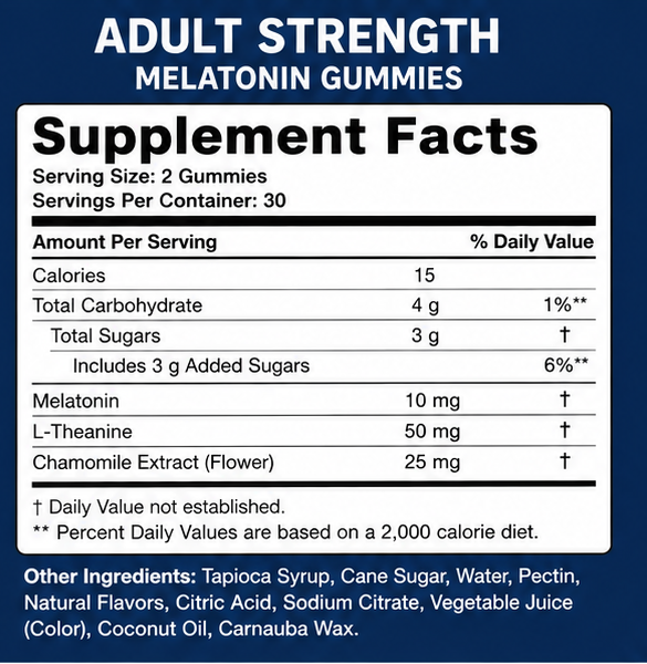 Strength Melatonin Gummies - Image 2