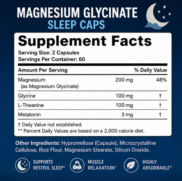 Magnesium Glycinate Sleep Caps - Image 2