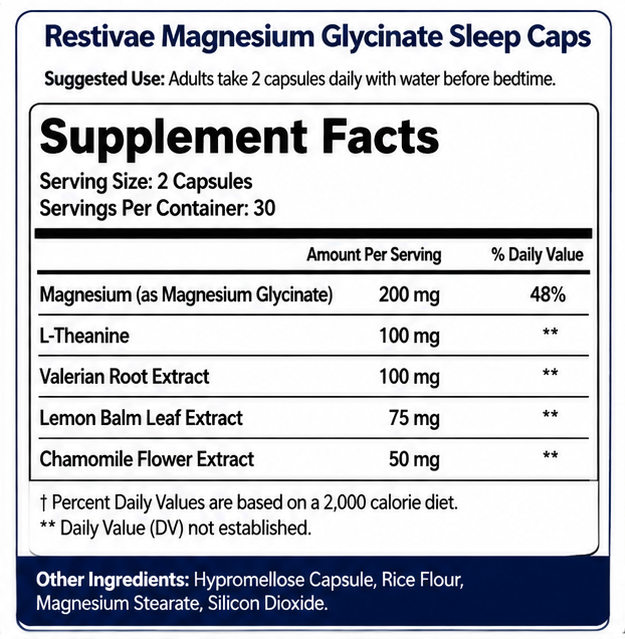 Magnesium Glycinate Sleep Caps - Image 2