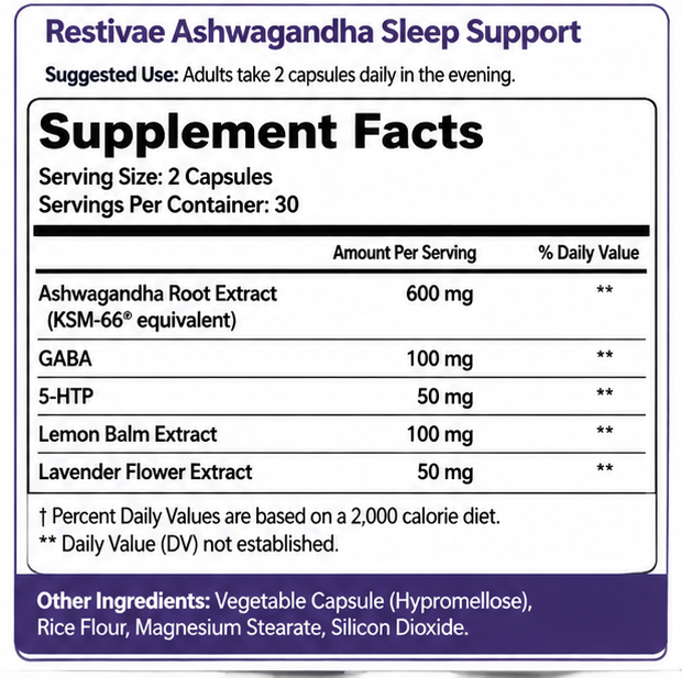 Ashwagandha Sleep Support Capsules - Image 2
