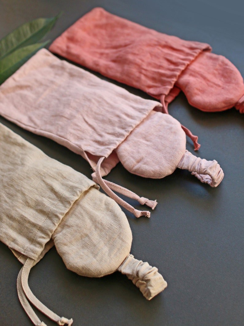 Linen Eye Mask + Pouch.