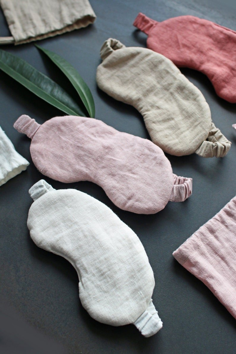 Linen Eye Mask + Pouch. - Image 7