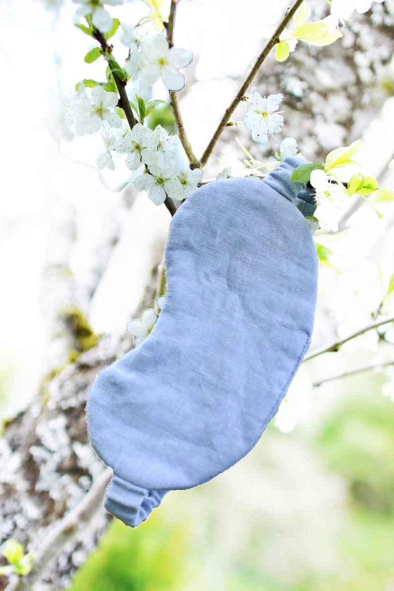 Linen Eye Mask + Pouch. - Image 3