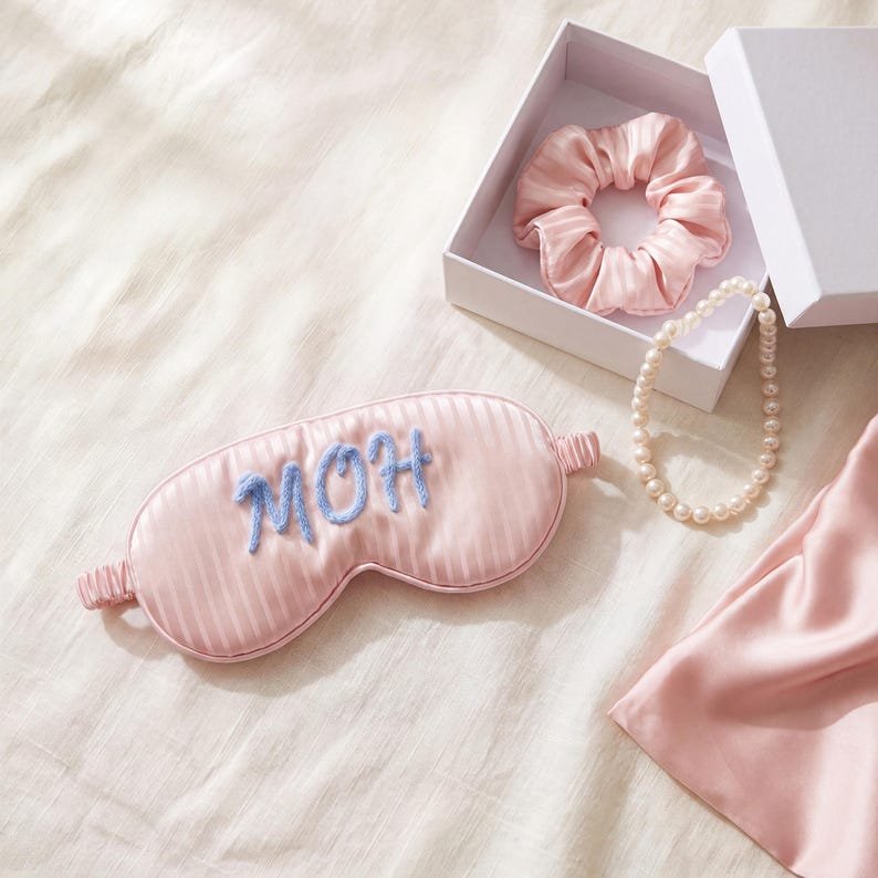 Custom Chenille Yarn Sleep Mask - Image 8