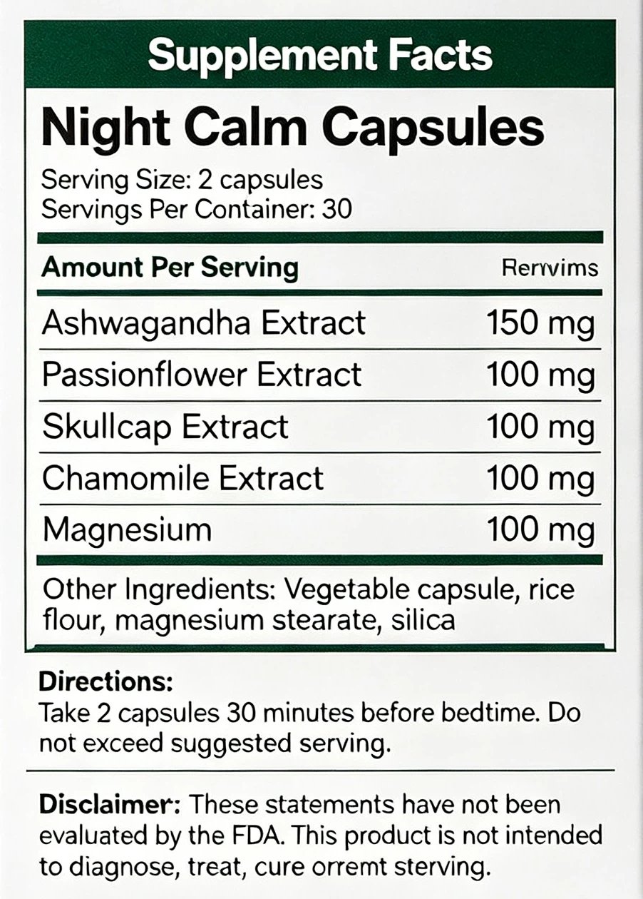 Night Calm Capsules - Image 2